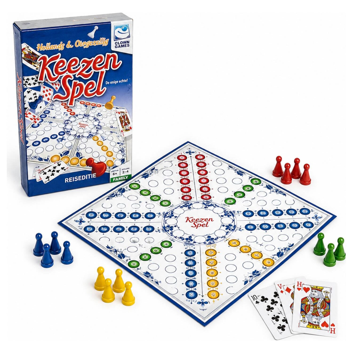 Reisspelletje Keezen - familiespel - spelletjes voor onderweg - vakantie spel - reisspellen