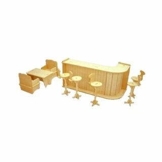 T & F Creations Poppenhuis meubels - bar - 1:12 schaal - meubilair