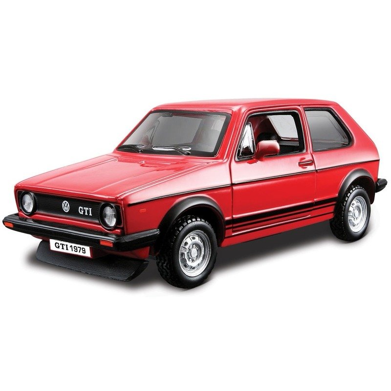Modelauto - Volkswagen Golf MK1 - rood - schaal 1:32 - speelgoedauto