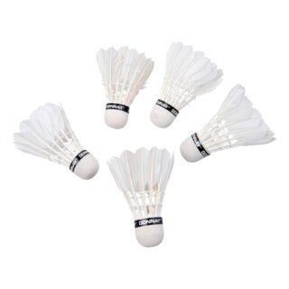 Eddy Toys Badminton Shuttles - 5x stuks - veren - wit