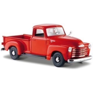 Modelauto/speelgoedauto Chevrolet 3100 pick up - rood - 20 cm - schaal 1:24