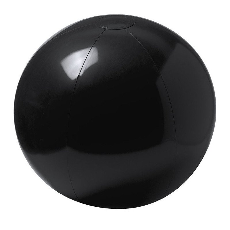 Strandbal - zwart - D40 cm - extra groot - opblaasbaar - zwembad speelgoed