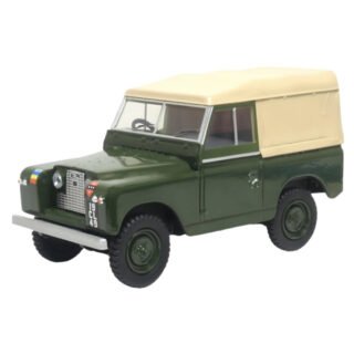 Modelauto - Land Rover Lightweight - groen/beige - schaal 1:43 - speelgoedauto