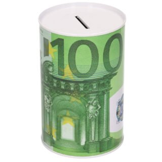 Spaarpot - 100 euro biljet - 8 x 13 cm - Blikken spaarpotten