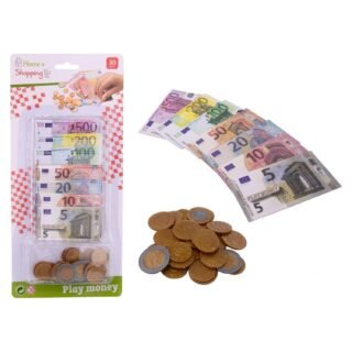 Speelgeld - Euro - briefgeld en muntgeld - 30 delig - winkeltje spelen - euromunten - eurobriefjes