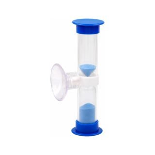 Zandloper - douche / badkamer timer - 5 minuten - blauw - met zuignap