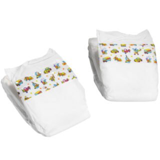 Poppenluiers - 8x - multikleur - stof/kunststof - 13 x 11 cm - poppenaccessoires