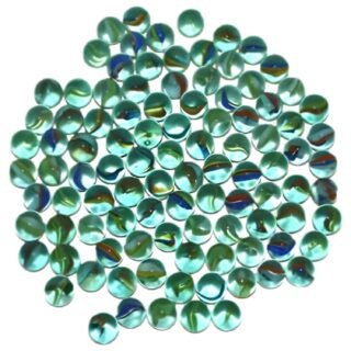 Speelgoed knikkers - cat eye - 100x st - knikkerset voor kinderen - glas - 16 mm