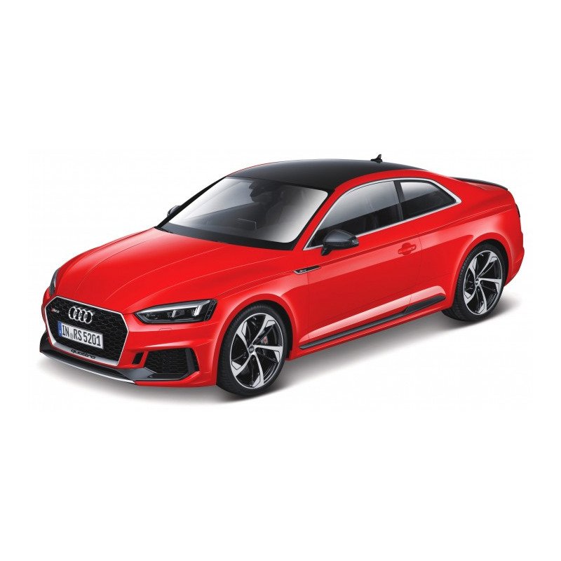 Modelauto/speelgoedauto Audi RS5 Coupe - rood - 19 cm - schaal 1:24