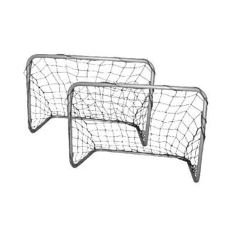 SportX voetbal goals set - 2x stuks - metaal - 77 x 56 x 45 cm - sporten