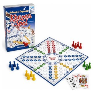 Reisspelletje Keezen - familiespel - spelletjes voor onderweg - vakantie spel - reisspellen