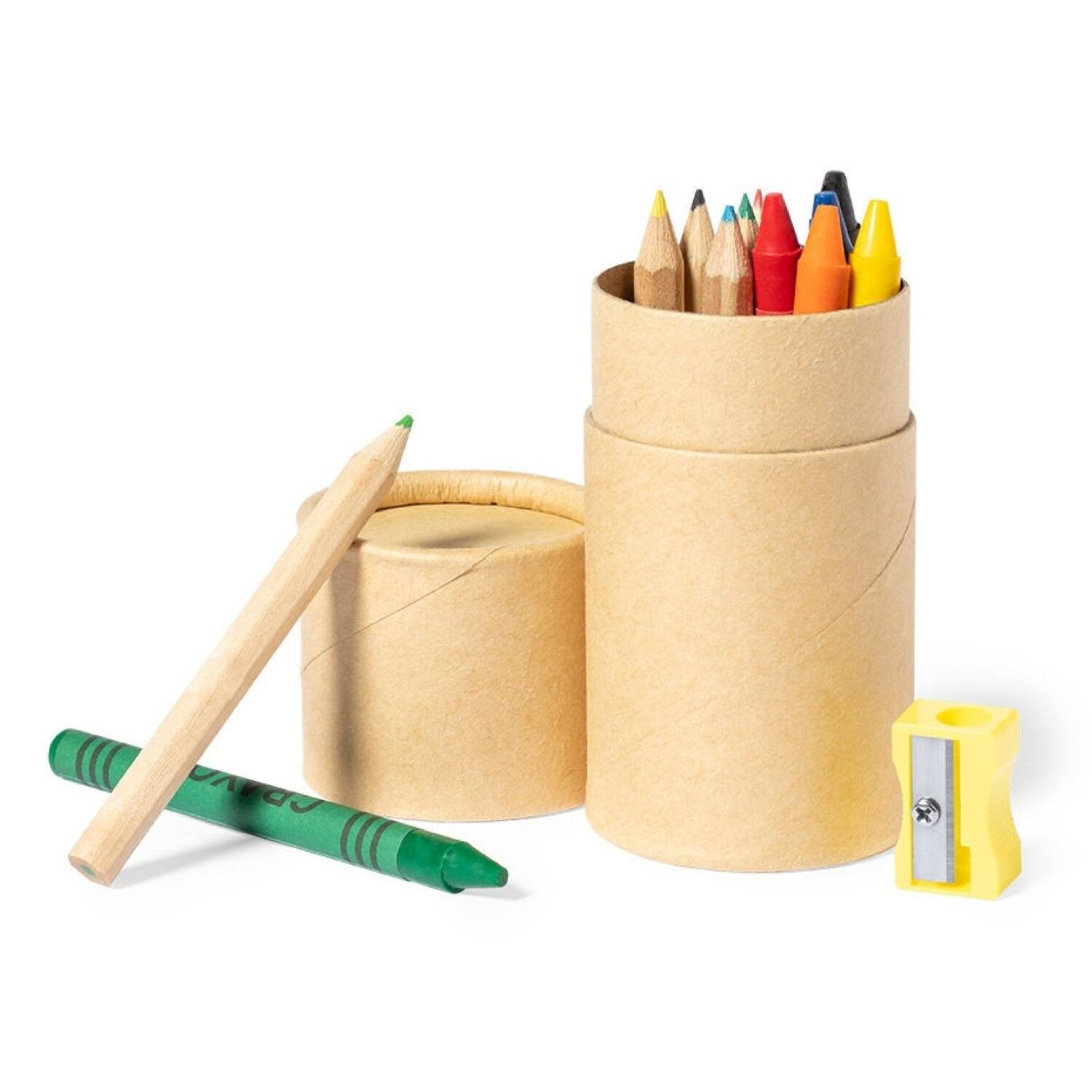 Potloden en krijtjes set ? 10 cm ? 13-delig - creatieve traktatie voor kinderen