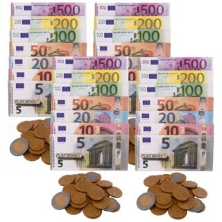 Set van 4x stuks nep geld euros voor kinderen