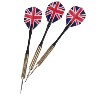 Dartpijlen - 3x stuks - pijltjes met Engelse / Britse vlag flights - darten