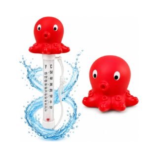 Bellatio Design Zwembad thermometer Funny - Octopus - drijvend - kunststof - 25 cm