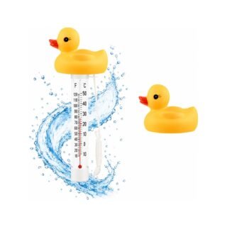 Bellatio Design Zwembad thermometer Funny - Eendje - drijvend - kunststof - 25 cm