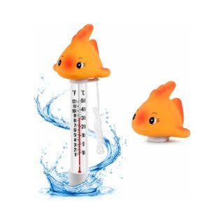 Bellatio Design Zwembad thermometer Funny - Visje - drijvend - kunststof - 25 cm