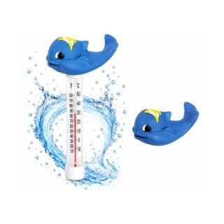 Bellatio Design Zwembad thermometer Funny - Vis - drijvend - kunststof - 25 cm