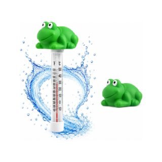 Bellatio Design Zwembad thermometer Funny - Kikker - drijvend - kunststof - 25 cm