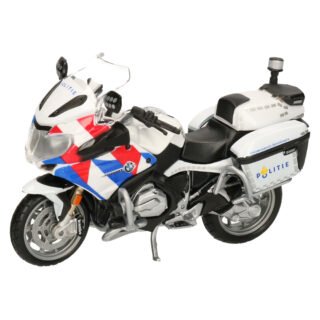 Maisto model motor BMW politie - wit - schaal 1:18 - 12x5x8 cm - speelgoed motor