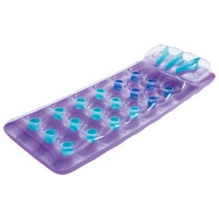 Bestway Luchtbed - paars - met hoofdkussen - 188 cm - zwembad luchtmatras - strand opblaas speelgoed
