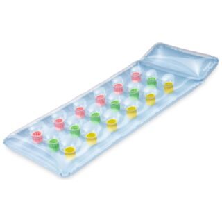 Bestway Luchtbed - blauw - met hoofdkussen - 168 cm - zwembad luchtmatras - strand opblaas speelgoed