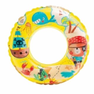 Free & Easy Zwemband piraten - opblaasbaar - 61 cm - geel