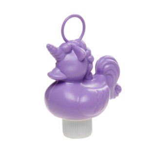 Eenhoorn badeendje - lila paars - badspeelgoed - 12 cm