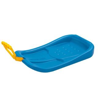 Prosperplast Sneeuw slee - slede met handvat - kinderen - 58 cm - blauw - Kinderslee - kunststof