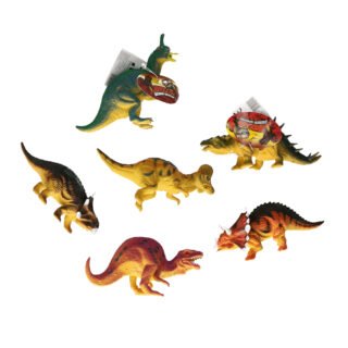 Cornelissen Dino speelfiguur - plastic - 16 cm - dieren speelgoed - willekeurige uitvoering