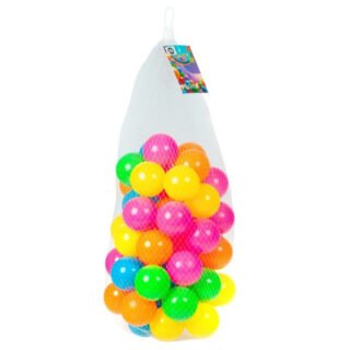 Concorde Ballenbakballen - 50x stuks - 6 cm - neon kleuren