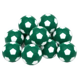 Bellatio Decorations Tafelvoetbal balletjes - 5x stuks - groen - D32 mm - mini voetballetjes - reser