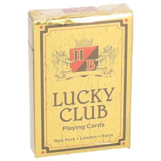 Henbrandt Lucky club - speelkaarten rood - 9 x 6 cm