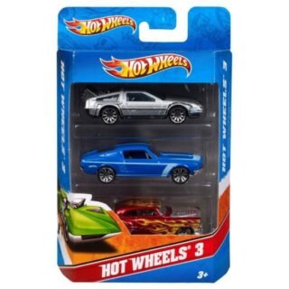 Hot Wheels Raceauto Speelset - 3 stuks - schaal 1:64 - plastic en metaal
