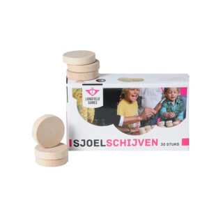 Longfield Sjoelschijven - 30x stuks - los - berkenhout - sjoelen