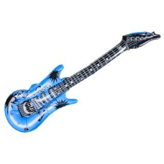 Opblaas gitaar - blauw - speelgoed - kinderen - opblaasbaar - 100 cm