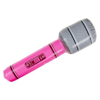 Opblaas microfoon - roze - speelgoed - kinderen - opblaasbaar