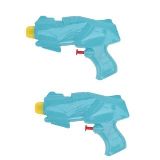 Free & Easy Mini waterpistool blauw - 10x - 15 cm - kunststof - kinderspeelgoed
