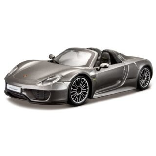 Modelauto Porsche 918 Spyder - grijs - schaal 1:24 - auto schaalmodel - speelgoedauto