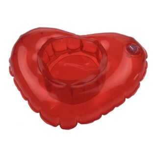 Cepewa Opblaasbare Hartjes Bekerhouder - 20 cm - Rood