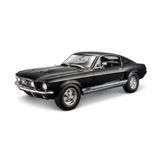 Modelauto - Ford Mustang 1967 - zwart - schaal 1:18 - speelgoedauto