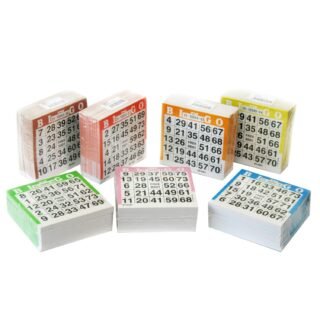 Bingokaarten - 4x blok van 500 vellen - nummers 1-75 - bingoblok - 10 x 10 cm