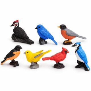 Safari LTD speelfiguren vogels mix - 7 stuks - Kunststof - dieren - speeldieren